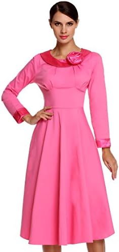 VOG Womens Rockabilly Swing Dress Vintage Retro Audrey Hepburn 1950s Style