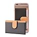 Ringke Genuine Leather ID/Adhesive Card Holder 3M Sticker [BLACK] Stick On Case Mini Wallet for iPhone 7 / 7 Plus / 6S / 6S Plus / Galaxy S8 / S8 Plus / Galaxy S7 / Galaxy S7 Edge / LG / HTC / Nexus
