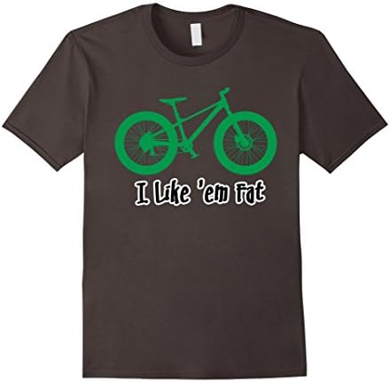 Men's I Like 'em Fat - Fat Bike Shirt 2XL Asphalt
