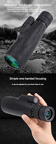 HUANGDAN 10-30x50 High Power Monocular Military Teleskop BAK4 Prisma Fernglas Großer Okular-Jagdbereich – Bild 5