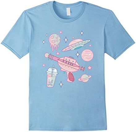 Mens Alien Babe Pastel Goth Kawaii Tee 2XL Baby Blue