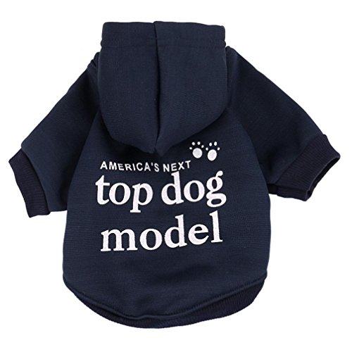 Iuhan Small Pet Dog Clothes Fashion Costume Puppy Cotton Blend T-Shirt Apparel (XS, Blue) - Thumbnail 4