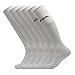 3street Unisex Athletic Knee High Breathable Compression Solid Tube Soccer Socks 2/6/10 Pairs