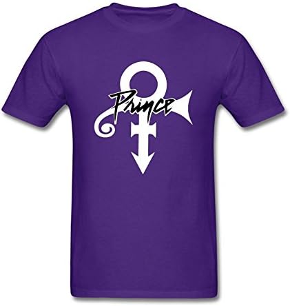 ZHSM Men's Prince Logo T-Shirts Purple L