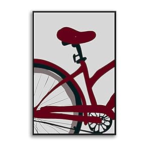 Framed Canvas Home Artwork Decoration Simple Stick Figure Canvas Wall Art for Living Room, Bedroom - 16x24 inches