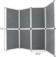 Trade Show Display 8 Panel Folding Trade Show Backdrop Booth