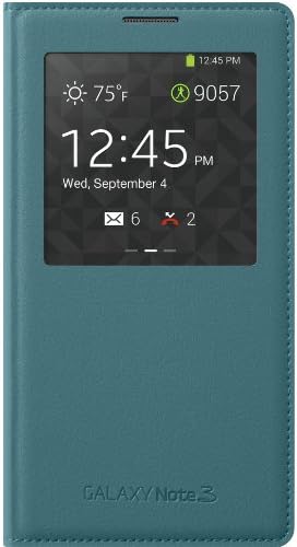 Samsung Galaxy Note 3 Case S View Flip Cover Folio - Light 
Blue