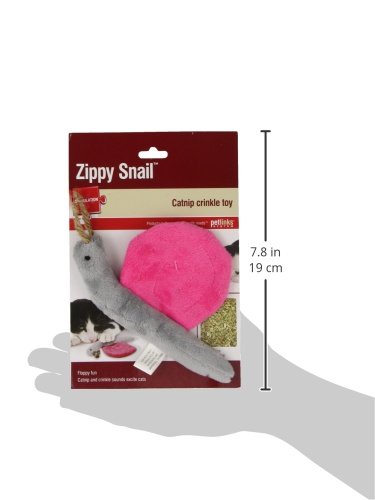 Petlinks Zippy Snail Cat Toy Catnip Crinkle Toy - Thumbnail 2