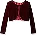 Crayon Kids Classy Cardigan/Sweater for Girls, Size 2-12, Burgundy, Long Sleeve, Open Neck, Rib, Solid, Stretch, Fall, Winter