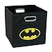 Batman Folding Storage Basket, Black - Collapsible Storage Bin for Toys - Bedroom Organizer - Foldable Bin with Large Capacity. Kid’s Room Decor