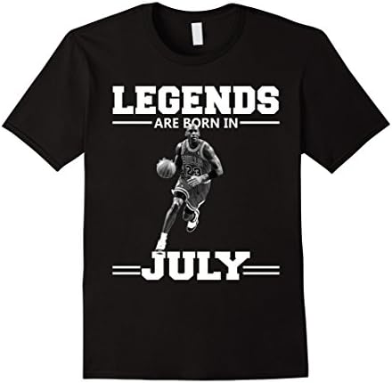 Mens Michael Shirt Jordan Legends Are Born In July Medium Black