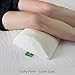 Cushy Form [Replacement Cover] Half-Moon Bolster Replacement Cover - Fits Semi-Roll Pillow - Hypoallergenic, Machine Washable Case (Replacement Cover ONLY)