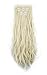 8Pcs 18 Clips 23 24 Inch Curly Straight Full Head Clip in on Double Weft Hair Extensions