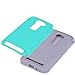 ZenFone 2E Case, LK [Drop Protection] [Shock-Absorption] Hybrid Dual Layer Armor Defender Protective Case Cover for ASUS ZenFone 2E (Teal)