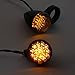 4x Motorcycle LED Turn Signal Lights 12V Smoke Lens Amber Yellow Lamp Universal Turn Signal Indicator Blinker for Honda Yamaha Harley Suzuki Kawasaki
