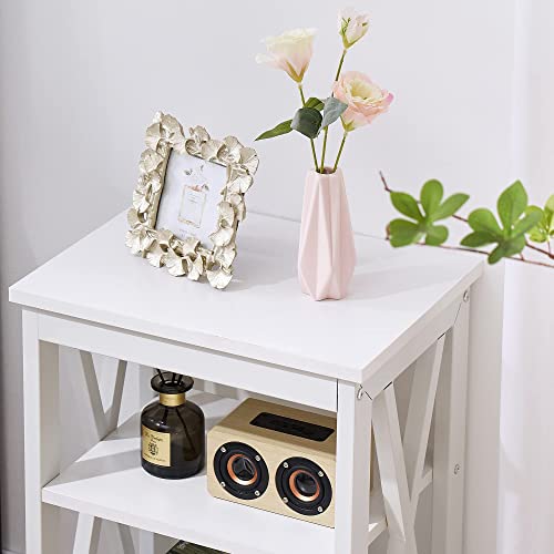 VECELO Modern Nightstands XDesign Side End Table Night Stand with