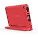 MoKo Case for Fire 7 2015 - Kids Shock Proof Convertible Handle Light Weight Super Protective Stand Cover for Amazon Fire Tablet (7 inch Display - 5th Generation, 2015 Release Only), RED