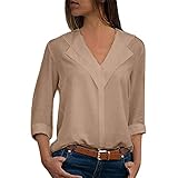 Meikosks Women's Chiffon Solid Tops Plus Size Long