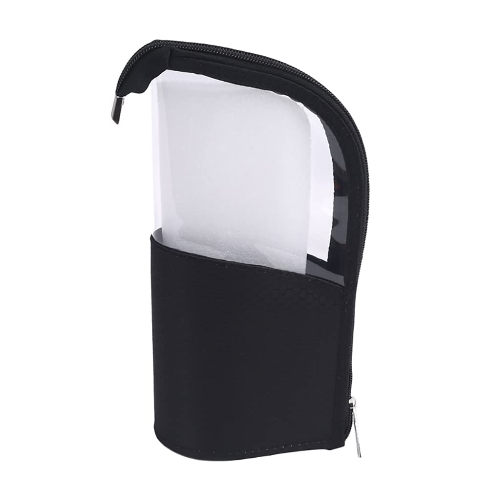 Alnicov Makeup Brush Case,Standing Organizer Cup Portable Travel Cosmetic Holder Pencil Pot Water Resistant Toiletries Storage Bag for Men and Women