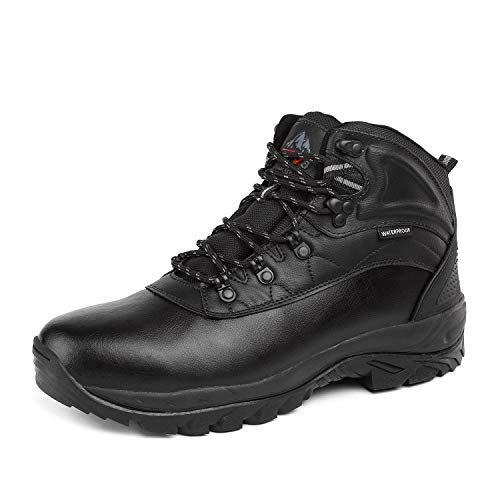 NORTIV 8 Men's Waterproof Hiking Boots Outdoor Shoes Backpacking Trekking Trails