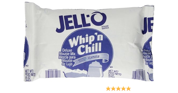 Amazon Com Jell O Whip N Chill Vanilla Mousse Mix 15 Ounce Packages Pack Of 8 Pudding Mixes Grocery Gourmet Food