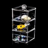 JOVANA Luxury Acrylic Cosmetic Organizer Makeup Box 3 Tiers Set