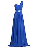 Get Bridesmaid Dress 1-2 Days From Fashion Plaza One-Shoulder Chiffon D0126