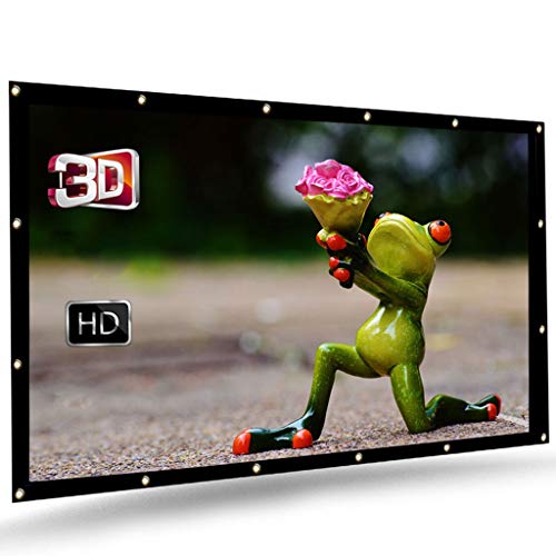 TYBB Foldable Projector Screen 100 120 inch 16:9 PVC Fabric Projection Screen for Office Home Theater Outdoor Movie Cinema (Size : 120 inch), wykd-888