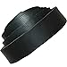 TOFL Genuine Top-Grain Leather Strap | 72 Inches Long | 1 Inch Wide | 5/32 Inch Thick (9-10 oz) | 1 Leather Strip for DIY Arts & Craft Projects, Clothing, Jewelry, Wrapping | Black