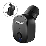 Bluetooth Earbud, Mini Bluetooth Wireless Earbud Bluetooth V4.1 with Longer 10 Hours Music Time Invisible Bluetooth Headset for Android Smart Phones(Black, 1PC)