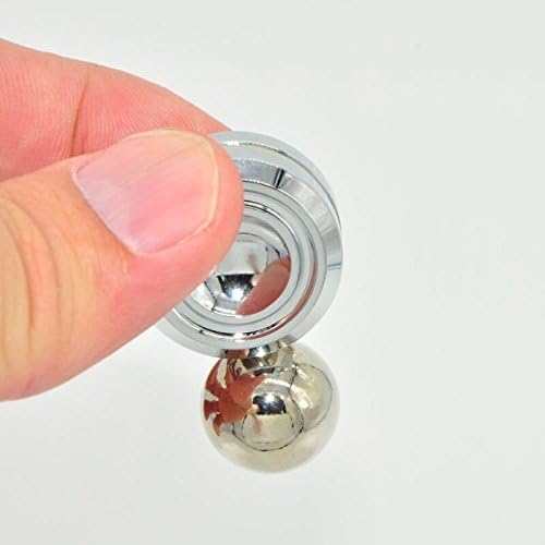 AJIWU Magnetic Orbit High Speed Fidget Spinner -EDC Focus Toy for Kids and Adults9(silver)