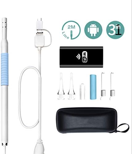 Otoscope, Endoscope, 1.3 Million HD Camera, Visual Ear Spoon, Wifi Connection (Color : C)