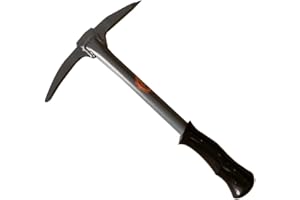 Kamelar.Lava Ice Fishing Axe, Double Head ice Breaker, high Carbon Steel quenching Process, Plastic Handle.Ice Fishing, Campi