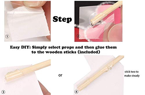 New Year's Photo Booth Props Kit(30Pcs)- 2020 New Year Eve Photo Props Creative Selfie Props Celebration Party Favor for New Year Eve Party Decoration (Gold2) - Thumbnail 6