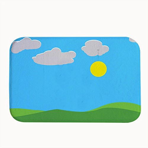 Whiangfsoo Stylish Sky Pattern Rugs for Bathroom/Kitchen/Workstations Decor Mat 16" x 24"