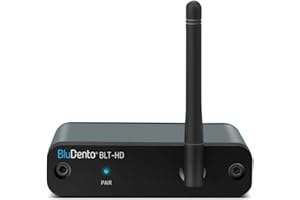 BLUDENTO BLT-HD LDAC/aptX HD Bluetooth 5.1 Hi-Fi Receiver with TI DAC, Long-Range, RCA Stereo, Optical (Toslink) & Coaxial S/PDIF Outputs