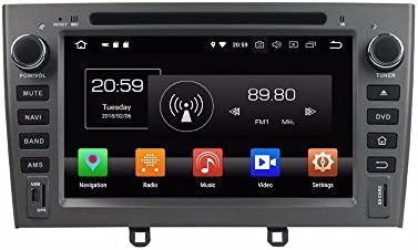 Glyqxa Android 8.0 Octa Core 2 din 7" Car Multimedia DVD GPS for Peugeot 408 2007-2010 With Radio 4GB RAM Bluetooth WIFI USB 32GB ROM