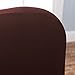 Home Fashion Designs Form Fit, Slip Resistant, Stylish Furniture Shield/Protector Featuring Lightweight Corduroy Fabric. Lucia Collection Basic Strapless Slipcover Brand. (Sofa, Chocolate)
