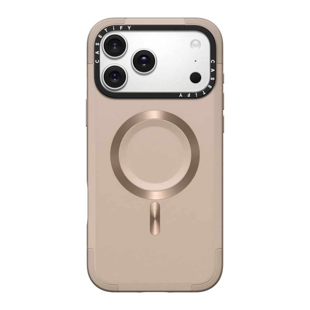 CASETiFY Force iPhone 17 Pro Max Case [Slim/Compatible with Magsafe / 6.5 ft. 3X Military Grade Drop Protection] - Taupe
