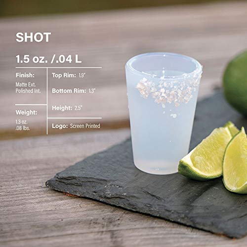 Silipint Silicone Shot Glasses Set, Unbreakable, Reusable, FreezerSafe
