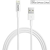 NOMX Lightning to USB Cable for iPhone Charging Cord 1m - 3ft Long - Compatible for all iPhone iPad iPod Models with Fast Charging & High Speed Data Transfer Sync (Suitable for Lifeproof Cases) 