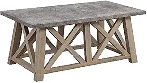 Better Homes and Gardens Granary Modern Farmhouse Coffee Table (Gray, Rustic Gray)