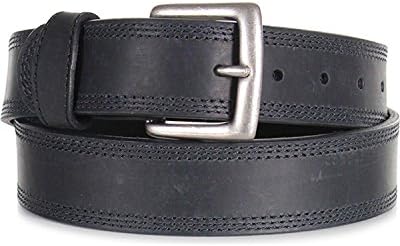 American Worker Men's Apache Triple Stitch Belt Black 34