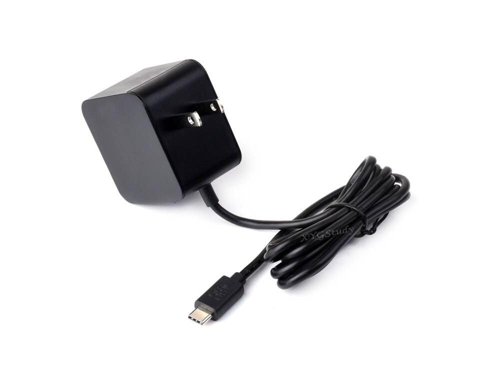 Official 27W USB-C Power Supply for Raspberry Pi 5, 5.1V/5A, 9V/3A, 12V/2.25A, 15V/1.8A, Black US