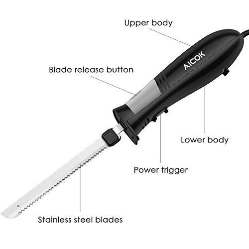 1 Aicok+Electric+Stainless+Kitchen+Serrated