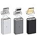 3 pack Magnetic Adapters MAGNITTO, USB Type C+Micro USB+Lightning to Micro USB Convert Connector for Samsung Galaxy S8 Plus S7 Note 8 Pixel XL Nexus 5X 6P LG G5 G6 V20 HTC iPhone X 8 7 Plus 6s 5s iPad