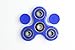WeFidget's Anxiety Fighter Bluecap Fidget Spinners, 1-3 Minute Spin Time, Hybrid Ceramic Bearings (Blue)