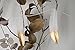 Piokio 6FT Feather Garland Gold Dipped Feather Banner Nursery Teepee Garland, Halloween Christmas Students Dormitory Home Wall Decor