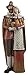 Pilgrim Couple 14 x 5 Inch Transpac Resin Stone Figurine