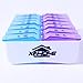XINHOME Pill Organizer Box with Snap Lids| 7-day AM/PM | Larger Detachable Compartment for Bigger Pills, Vitamin